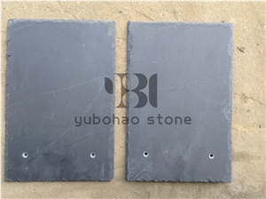 P018 Black Slate Flagstones, Manufactured Stone