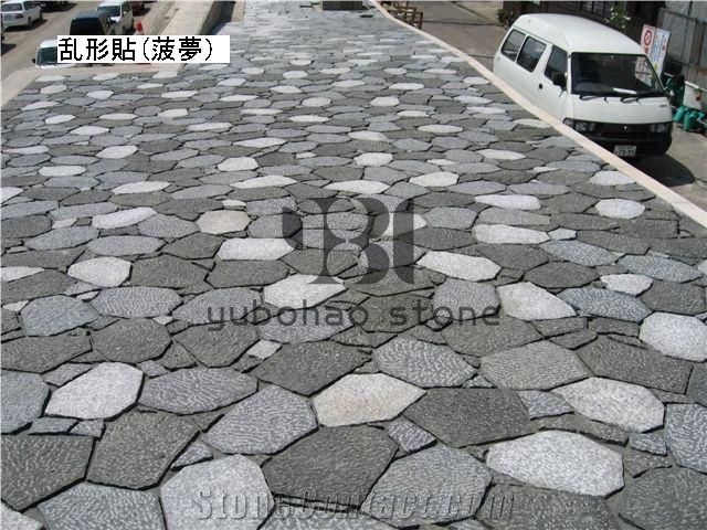 Sesame White/G684, China Granite Flagstone,Outdoor