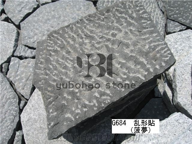 Sesame White/G684, China Granite Flagstone,Outdoor