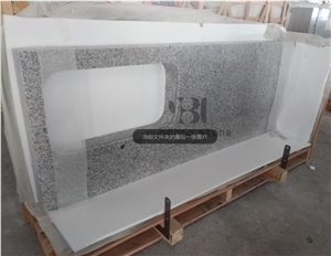 Solid G655 Surface Grey Granite Kitchen Countertop