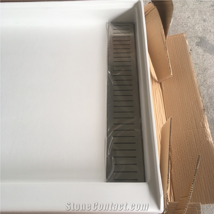 32"X60" Rectangle Shower Pan with an Off-Set Drain
