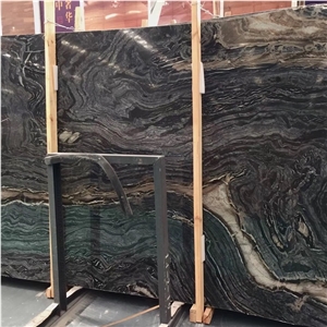 Ancient Wood Marble with Gold Veins