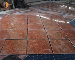 Best Price Rojo Alicante Red Marble Floor Tiles