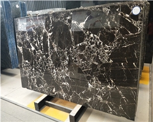 Black Cloud Marble Slab