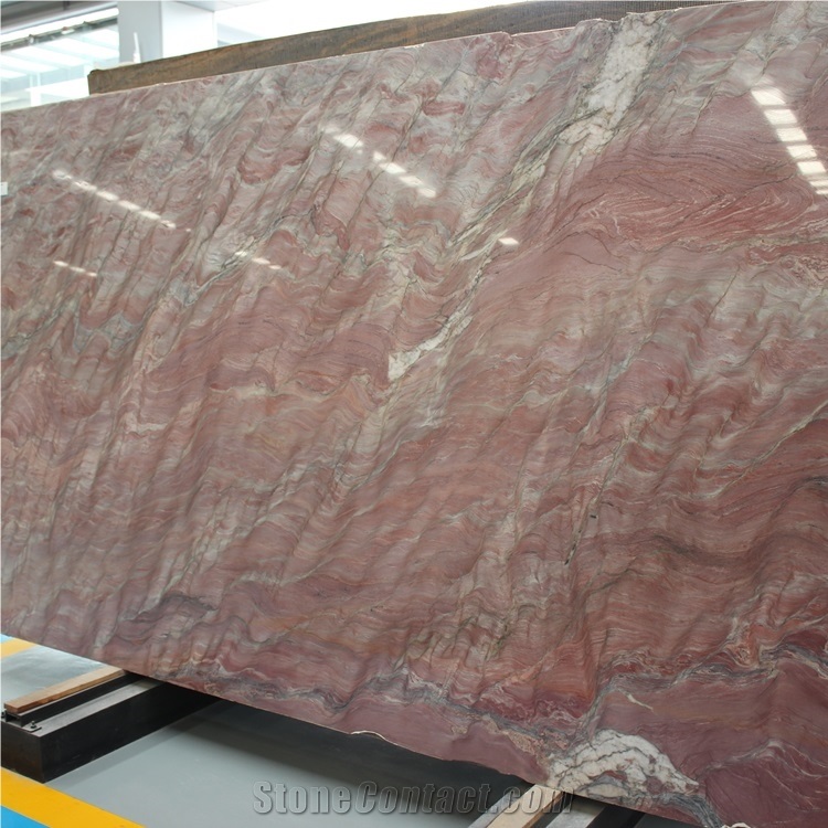 Brazil Red Stone Big Slab Fusion Red Quartzite