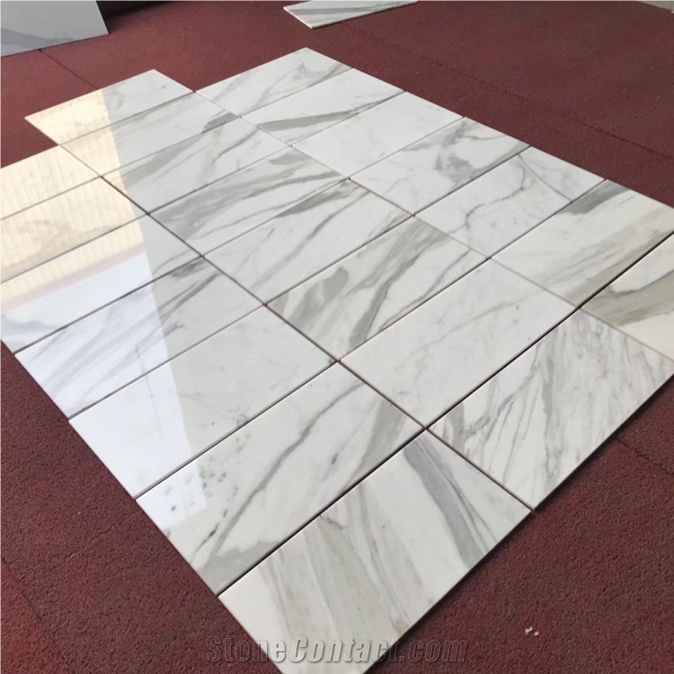 Calacatta White Marble Tiles 305x610 mm