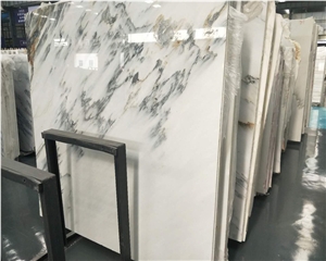 China Arabescato White Marble Slab