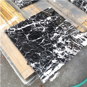 China Polished Nero Margiua Marble Tiles