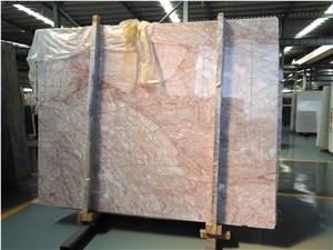 China Red Spider Marble Slab