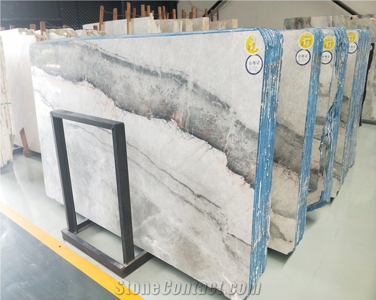 China Yabo Grey Marble Slab