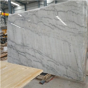 Chinese Cheaper Guangxi White Marble Slab