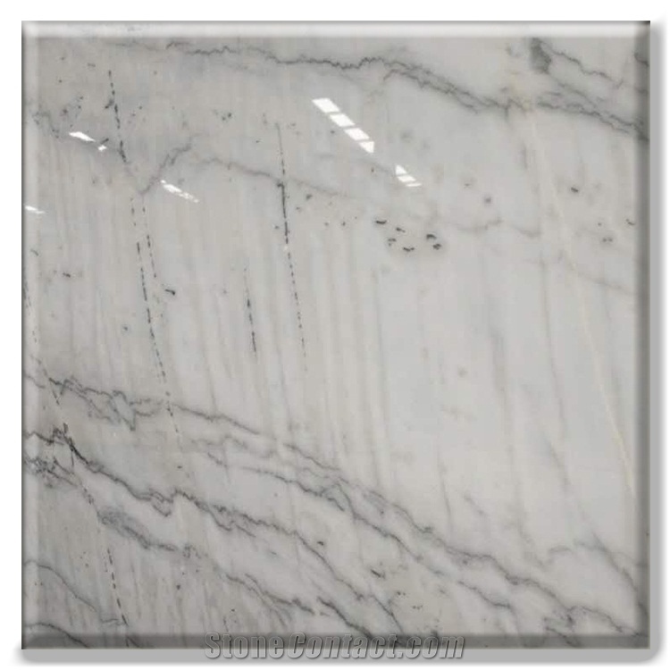 Chinese Guangxi White Stone Marble Slab