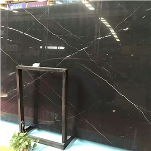 Chinese Nero Marquina Marble Slab