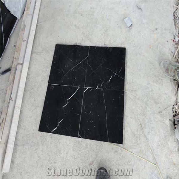Chinese Nero Marquina Marble Slab