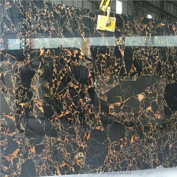 Chinese Vendome Noir Gold Marble Slab