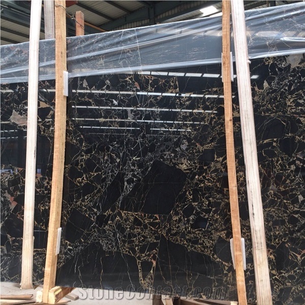 Chinese Vendome Noir Gold Marble Slab