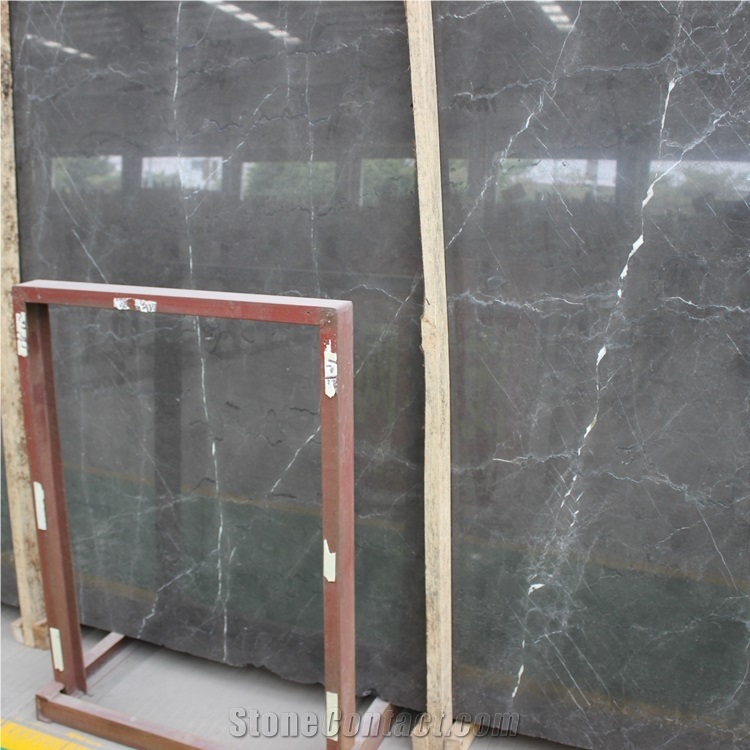 Engineered Cheap Pietra Gray Marble Slabs Size