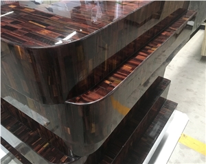 Gem Stone Synthetic Red Tiger Eye Countertop