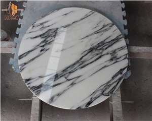 High Quality Arabescato White Marble Dining Table