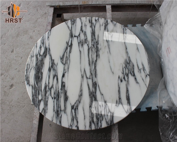 High Quality Arabescato White Marble Dining Table