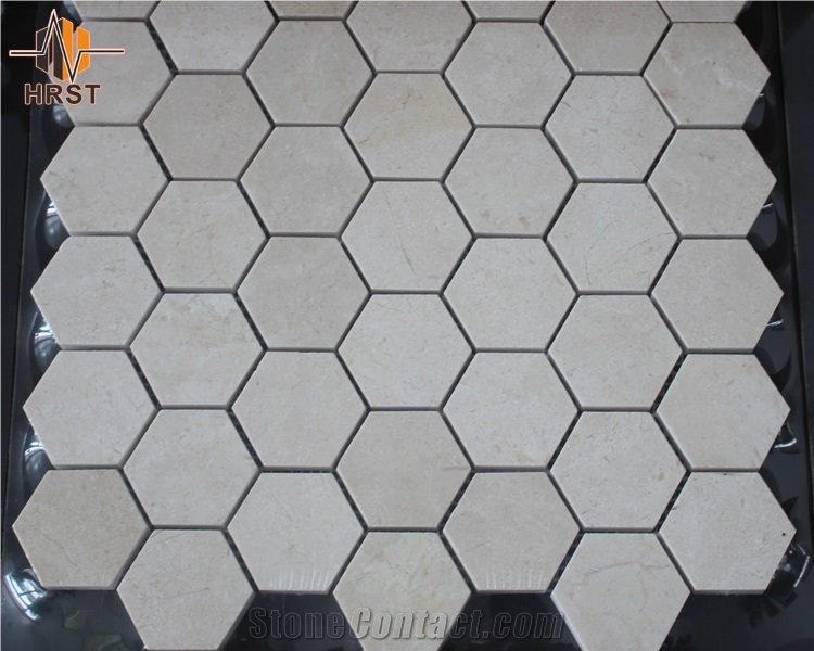 Hot Sell Polished Hexagon Mosaic Marble Tile