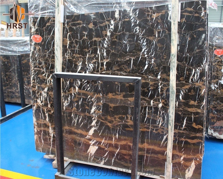Hot Selling Black and Gold Imported Marble