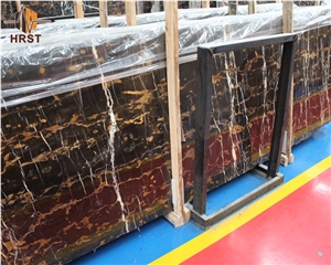 Hot Selling Black and Gold Imported Marble