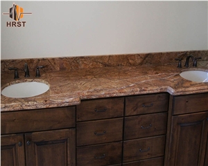 Hot Selling Rain Forest Brown Marble Countertop