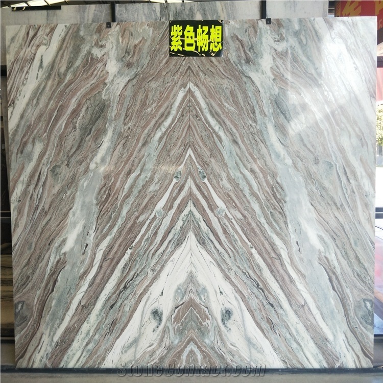 India Fantasy Marble with Brown Veins