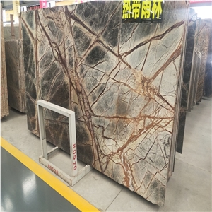 India Green Tropic Forest Marble