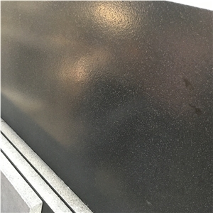 India Leathered Nero Assoluto Granite Countertops