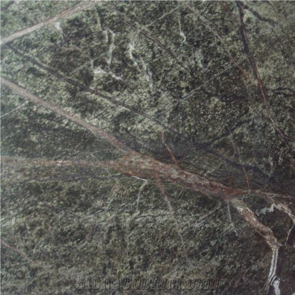 India Rainforest Green Marble Slab