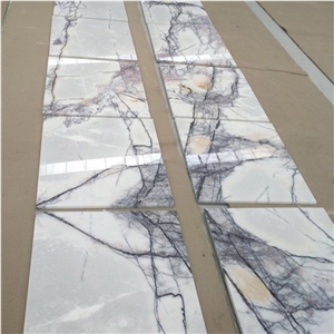 Milas Lilac Marble Tiles 60 X 60cm