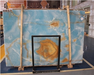 Natural Blue Onyx Stone for Decoration