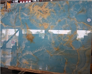 Natural Blue Onyx Stone for Decoration