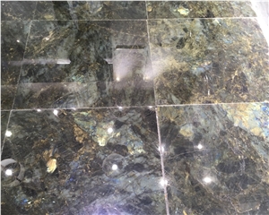 Natural Granite Labradorite Blue Tile