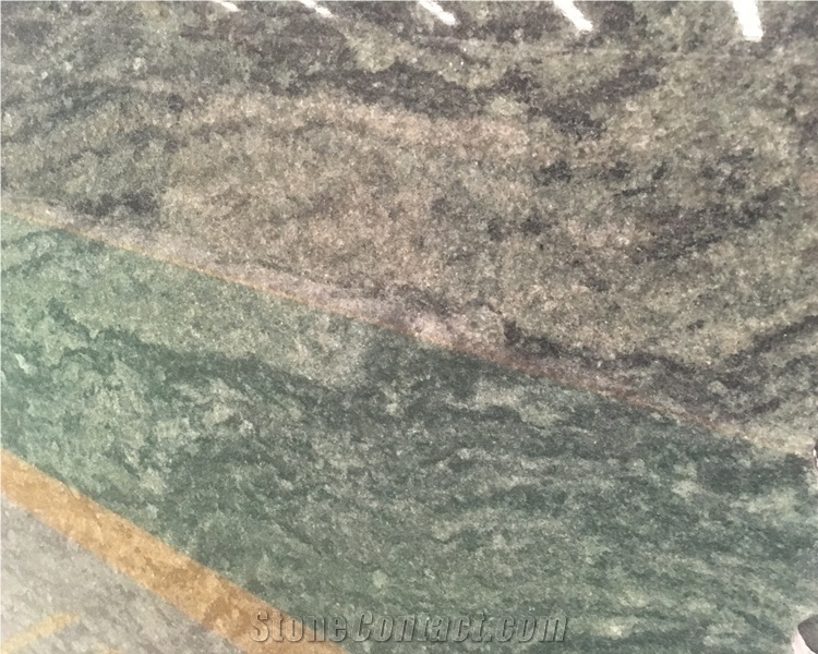Natural Olive Green Granite Slab