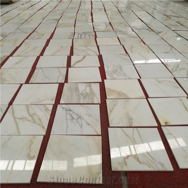 Natural Polished Calacatta Gold Marble Tiles