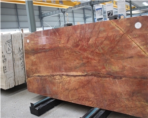 Natural Polished High Quality Rosso Damasco Marble