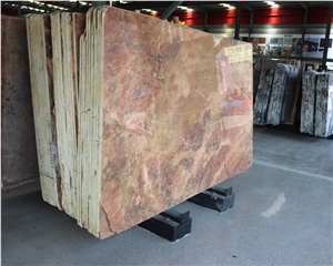 Natural Polished High Quality Rosso Damasco Marble