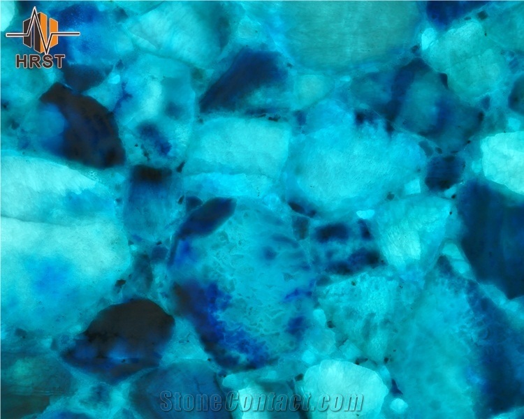 Natural Stone Backlit 2440x1220 Crystal Blue Slab