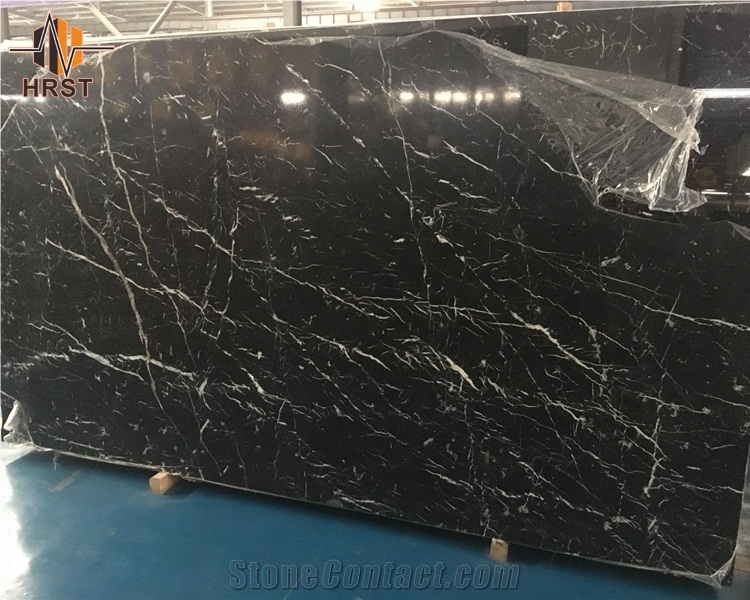 Natural Stone Belgium Black Marble for Floor