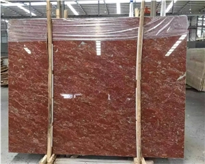 Natural Stone Rose Red Marble Floor Tile