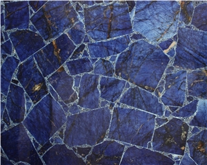 Natural Translucent Sodalite Blue Agate Gemstone
