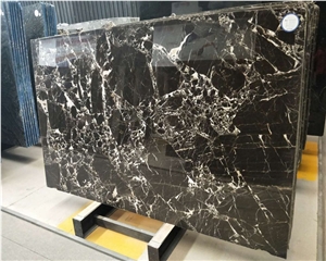 Nero Black Flower Marble Slab