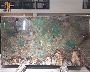 Polished Amazonita Granite Slab