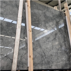 Polished Galaxy Grey Marble Slab Flooring