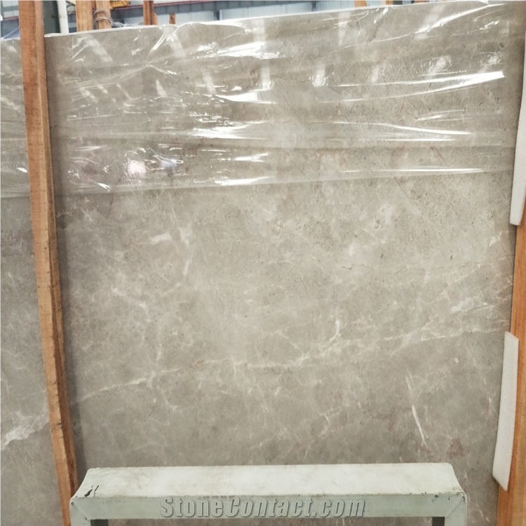 Polished Silver Grey Marble Slab for Wall