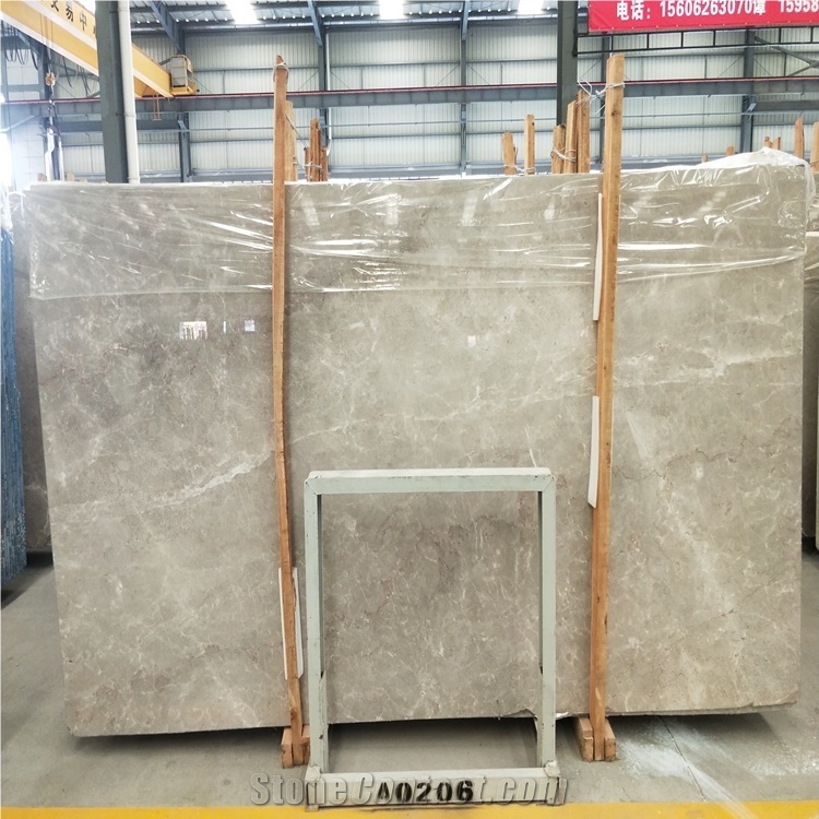 Polished Silver Grey Marble Slab for Wall