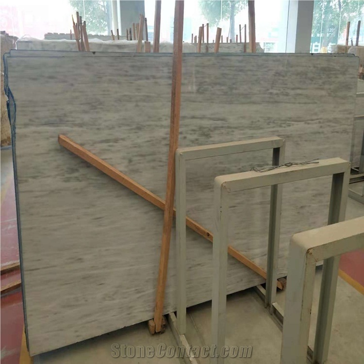 Polished White Sivec Cd Marble Slab